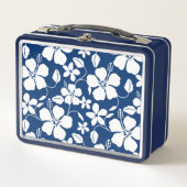 LUNCH BOX HAWAIIAN HULA (HIBISCUS) NAVY (Devant)