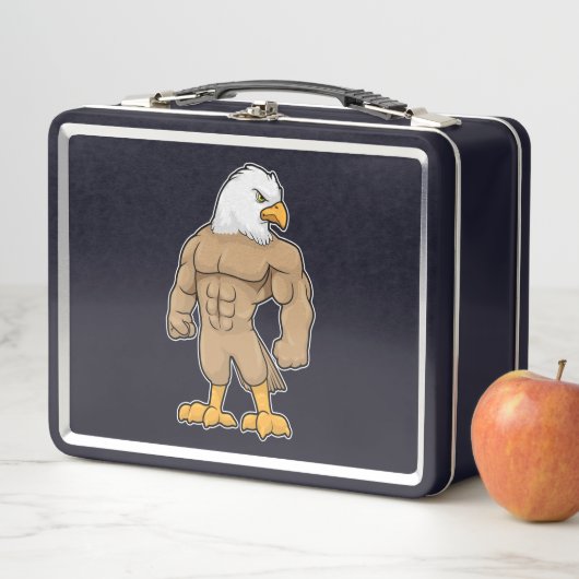 Lunch Box Hawk en Bodybuilder avec six pack (En situation)
