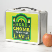 Lunch Box Head Garden Gnome Vegetable Garden (En situation)