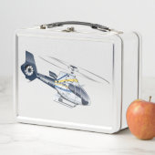 Lunch Box Hélicoptère de dessin (En situation)