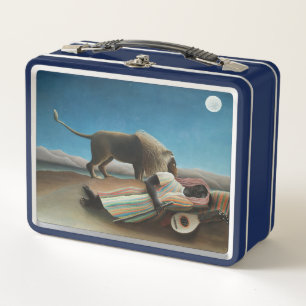 Lunch Box Henri Rousseau Dormir Gitan Lion Peinture