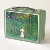 Lunch Box Henri Rousseau - Une femme marche dans une forêt e (Dos)