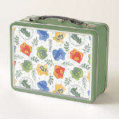 Lunch Box Hérbologie magique HOGWARTS™ Maisons Motif (Dos)