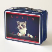 Lunch Box Heure de pause déjeuner - rouge (Dos)