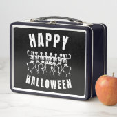 LUNCH BOX HEUREUX HALLOWEEN DANSER SKELETONS (En situation)