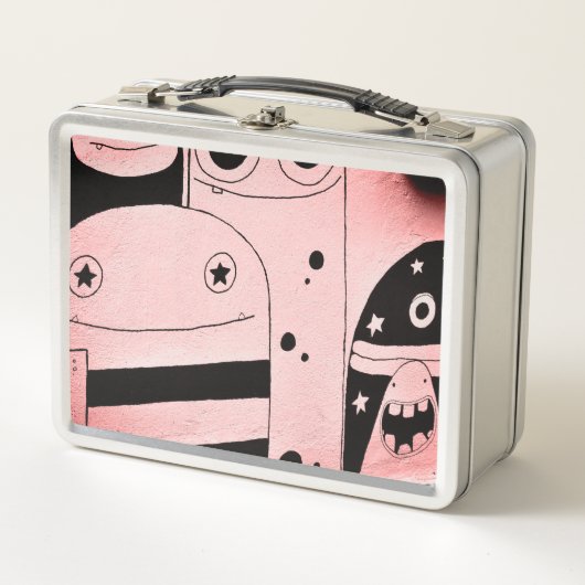 Lunch Box HEUREUX MONSTER GRAFFITI do-it-yourself PREMIÈRE L (Devant)