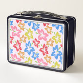 Lunch Box Hibiscus Coloré, Motif Des Fleurs (Devant)
