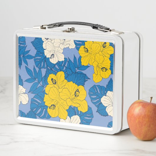 Lunch Box Hibiscus fleurs et feuilles (En situation)