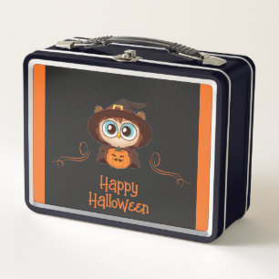 Lunch Box Hibou/Automne/Halloween/citrouille