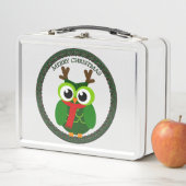 Lunch Box hibou de Noël (En situation)