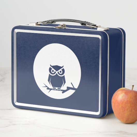 Lunch Box Hibou et lune (En situation)