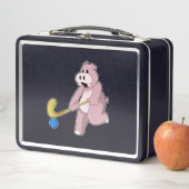 Lunch Box Hippo at hockey (En situation)
