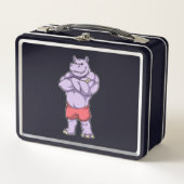 Lunch Box Hippo comme Bodybuilder extrême (Devant)