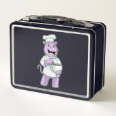 Lunch Box Hippo comme chef avec bol (Dos)
