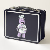 Lunch Box Hippo comme chef avec bol (Devant)