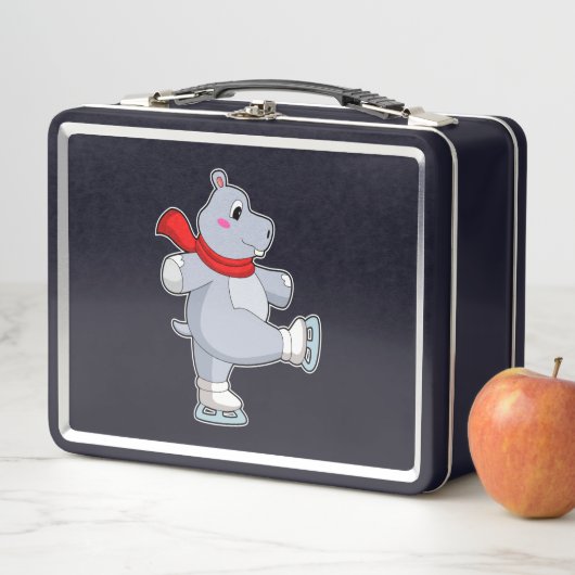 Lunch Box Hippo Patinage sur glace Patins sur glace (En situation)