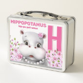 Lunch Box Hippo Safari Alphabet Enfants (Dos)