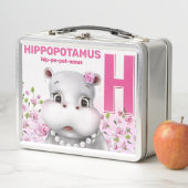 Lunch Box Hippo Safari Alphabet Enfants (En situation)