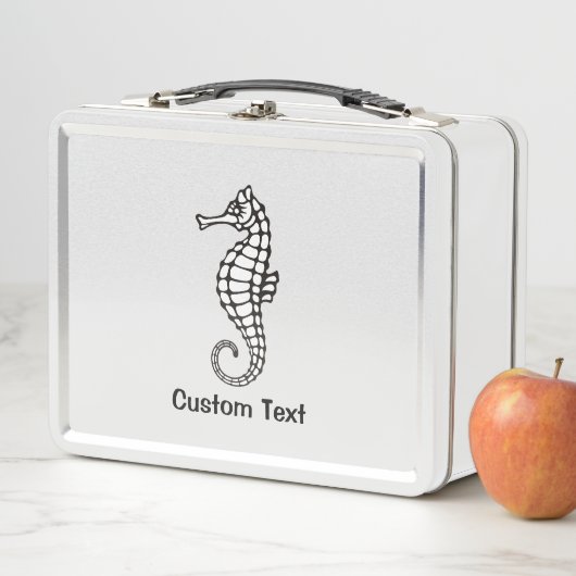 Lunch Box Hippocampe noir (En situation)
