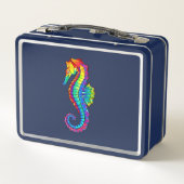 Lunch Box Hippocampe polygonal arc-en-ciel (Dos)