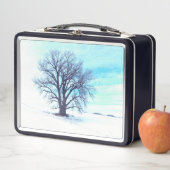 Lunch Box Hiver bleu (En situation)