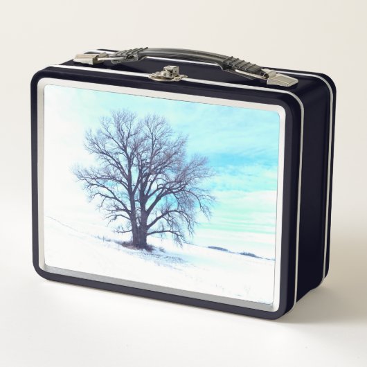 Lunch Box Hiver bleu (Devant)