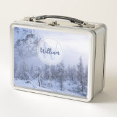 Lunch Box Hiver merveilleux brouillard épinette forêt neige  (Devant)