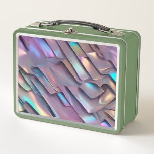 Lunch Box Holographie abstraite/iridescente futuriste