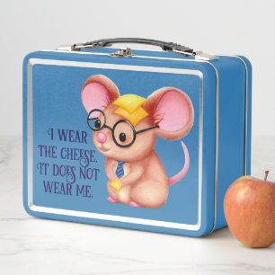 Lunch Box Homme Fromage Poilu Souris Cravate Lunettes Intell