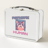 Lunch Box Homme pathétique - Drôle conception de chat (Devant)