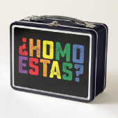 Lunch Box Homo Estas espagnol mexicain drôle Gay pride LGBTQ (Devant)