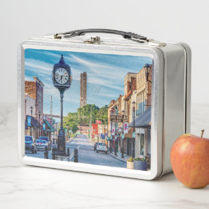 Lunch Box Horloge Dans Le Centre-Ville De Cape Girardeau