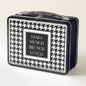Lunch Box Houndstooth noir blanc (Devant)
