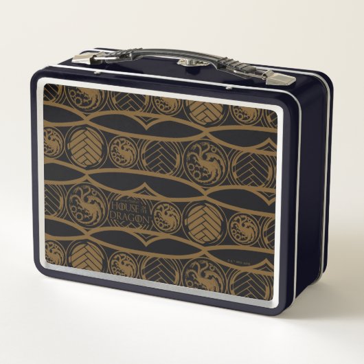 Lunch Box HOUSE of the Dragon | Targaryen Stripe Pattern (Dos)