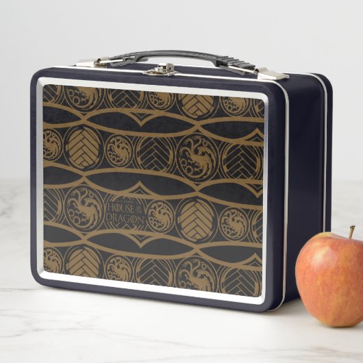 Lunch Box HOUSE of the Dragon | Targaryen Stripe Pattern (En situation)