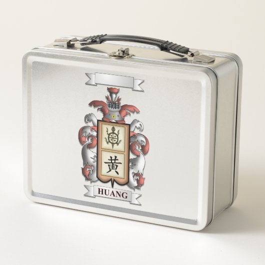 Lunch Box Huang Achternaam En Schild (Voorkant)