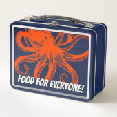 Lunch Box Hugging orange Octopus (Devant)