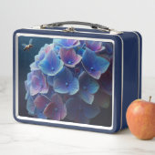 Lunch Box Hydrangeas Floral Purple et Bleu (En situation)