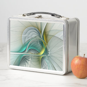 Lunch Box Hypnotique Abstrait Golden Turquoise Turquoise Fra