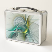 Lunch Box Hypnotique Abstrait Golden Turquoise Turquoise Fra (Devant)