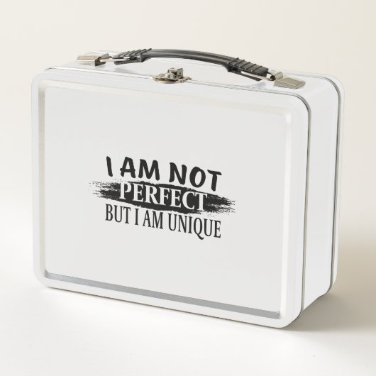 Lunch Box I am not perfect, but I am unique (Devant)