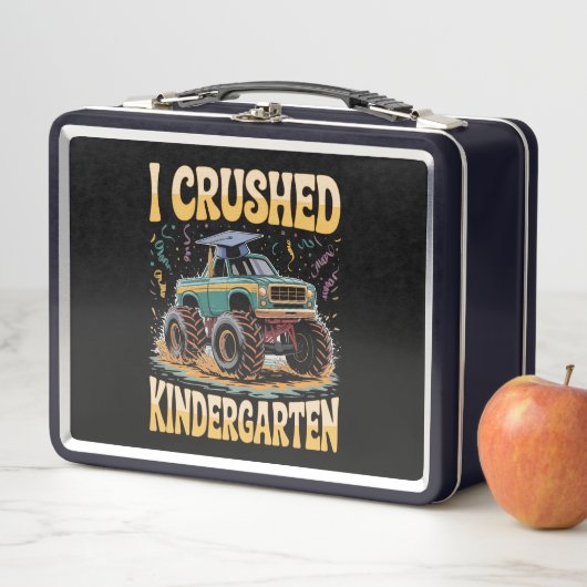 Lunch Box I Crushed Kindergarten Monster Truck Graduation (En situation)