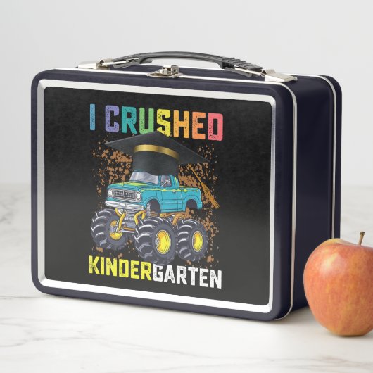 Lunch Box I Crushed Kindergarten Monster Truck Graduation (En situation)
