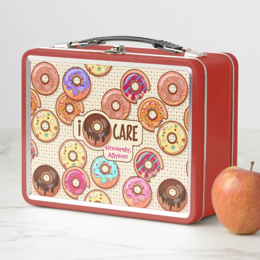 Lunch Box I Doughnut Care mignonne Funny Donut Sweet Traitem (En situation)