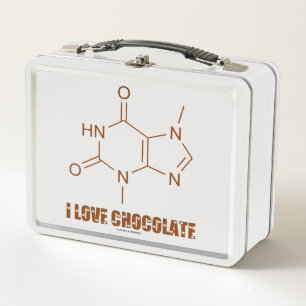 Lunch Box I Love Chocolate Théobromine Molecule Chimie