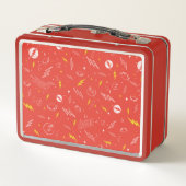 Lunch Box Icône de la foudre Flash et motif doodle (Dos)