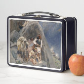 Lunch Box Icônes amérindiennes : Guerriers Apache, Cavalerie (En situation)