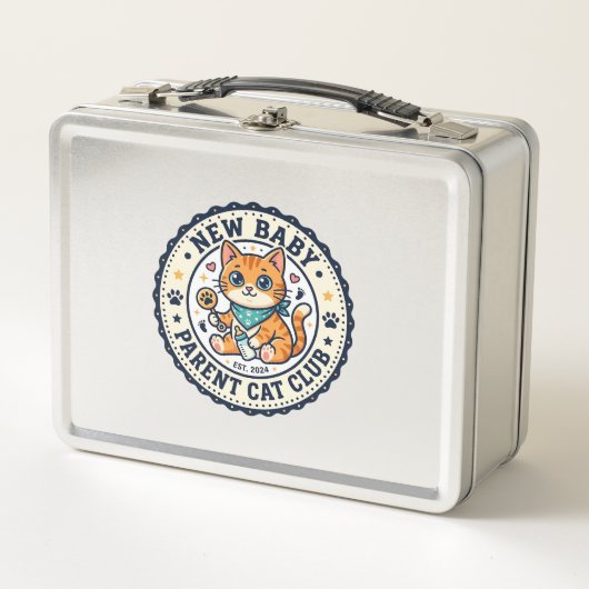 Lunch Box Idée cadeau nouveau bébé parent chat chat maman - (Devant)