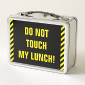 Lunch Box Idiot, audacieux "NE TOUCHEZ PAS MON DÉJEUNER " (Dos)