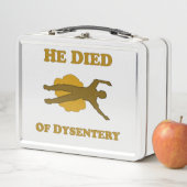Lunch Box Il Est Mort D'Un Carnet De Dysenterie (En situation)